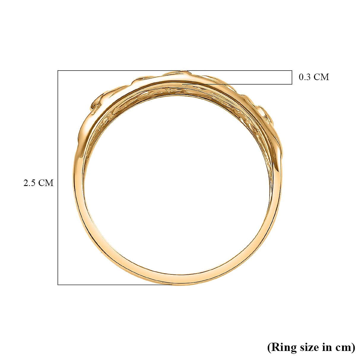Diamond Ring in 18K Vermeil YG Plated Sterling Silver 7729483 5