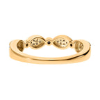 Diamond Ring in 18K Vermeil Yellow Gold Plated Sterling Silver 0.20 Ct