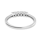 Diamond Ring in Platinum Overlay Sterling Silver