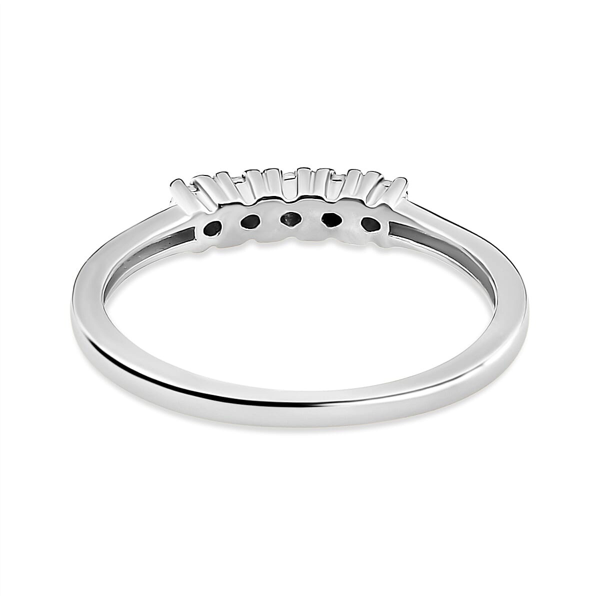 Diamond Ring in Platinum Overlay Sterling Silver 7258852 5
