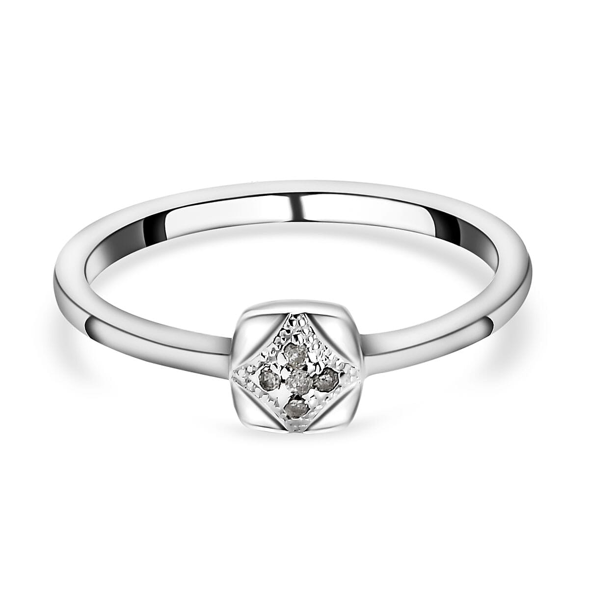 Diamond Ring in Sterling Silver 7043062 0