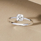 Diamond Ring in Sterling Silver
