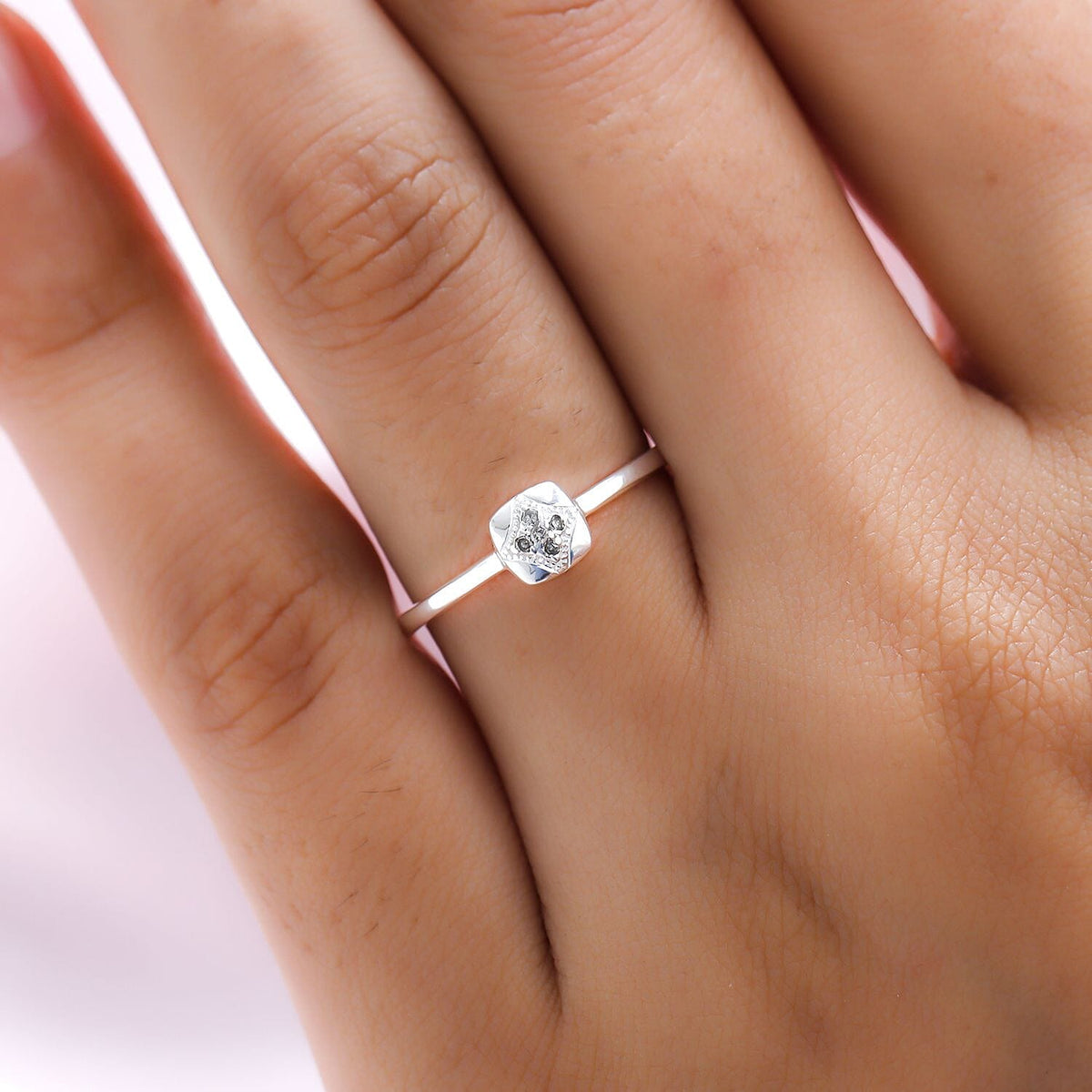 Diamond Ring in Sterling Silver 7043062 2