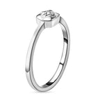 Diamond Ring in Sterling Silver