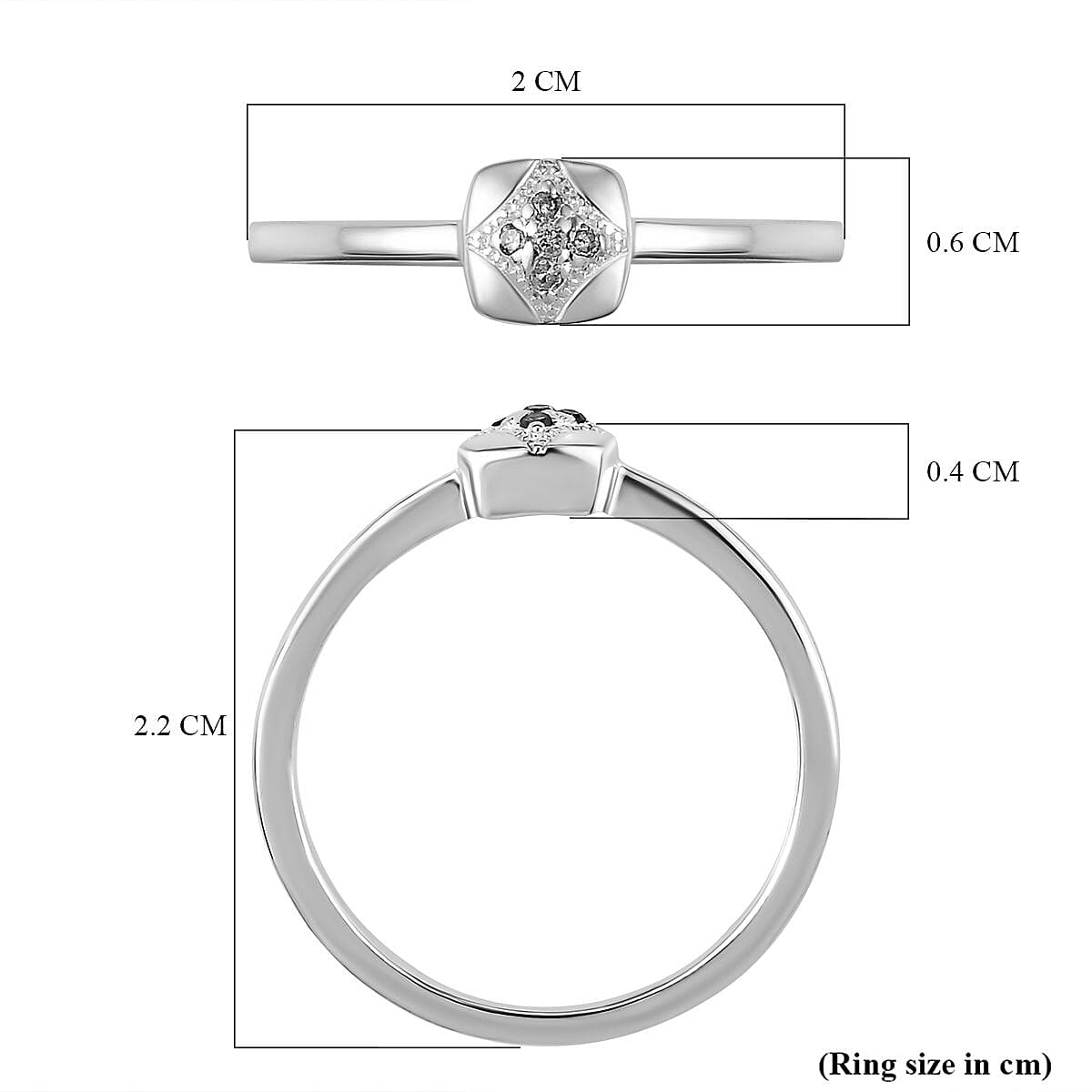 Diamond Ring in Sterling Silver 7043062 5