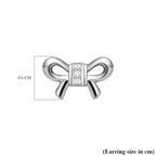 Diamond Stud Earrings (with Push Back) in Platinum Overlay Sterling Silver 0.030 Ct.