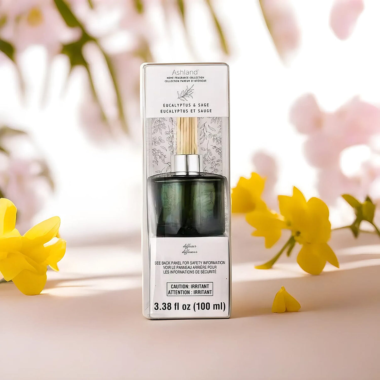 Biggest Home CloseOut - Reed Diffuser in Round Jar with 7 Reed Sticks (100ml) - Eucalyptus &amp; Sage 7385373 2