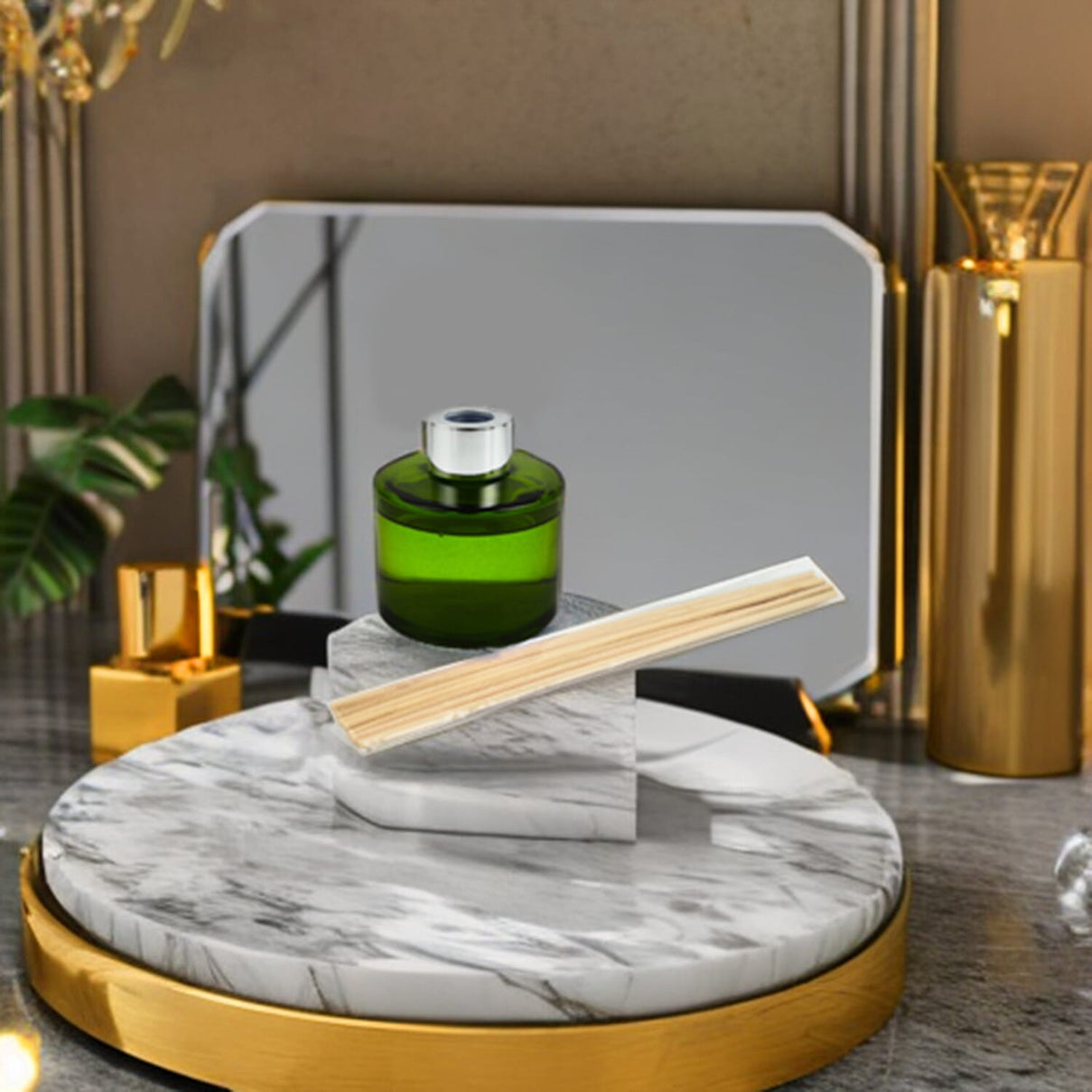 CloseOut - Reed Diffuser in Glass Jar with 7 Reeds Sticks (100ml) - Eucalyptus and Sage 7552207 1