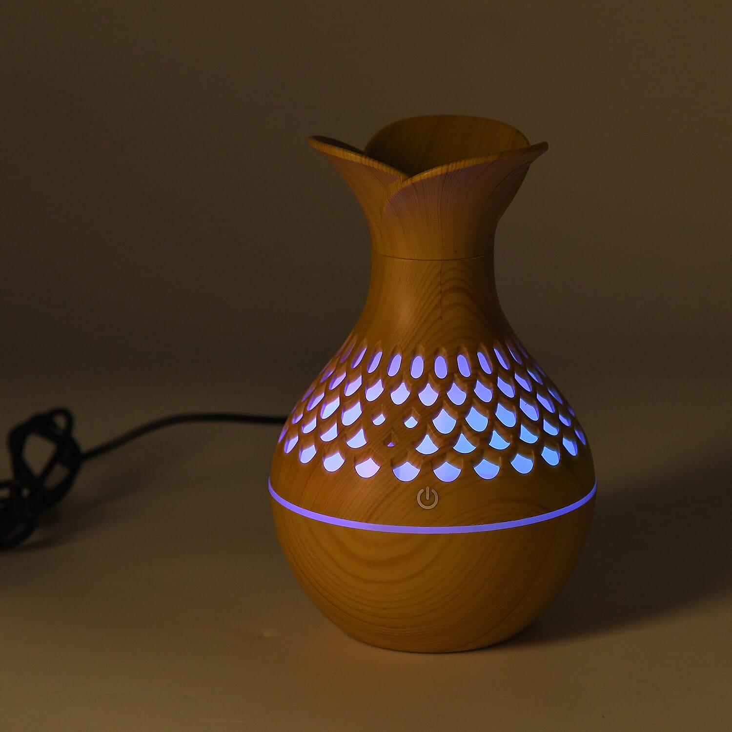 Ultrasonic Mist Humidifier With 7 Fragrance Oils - Light Brown 8510234 1