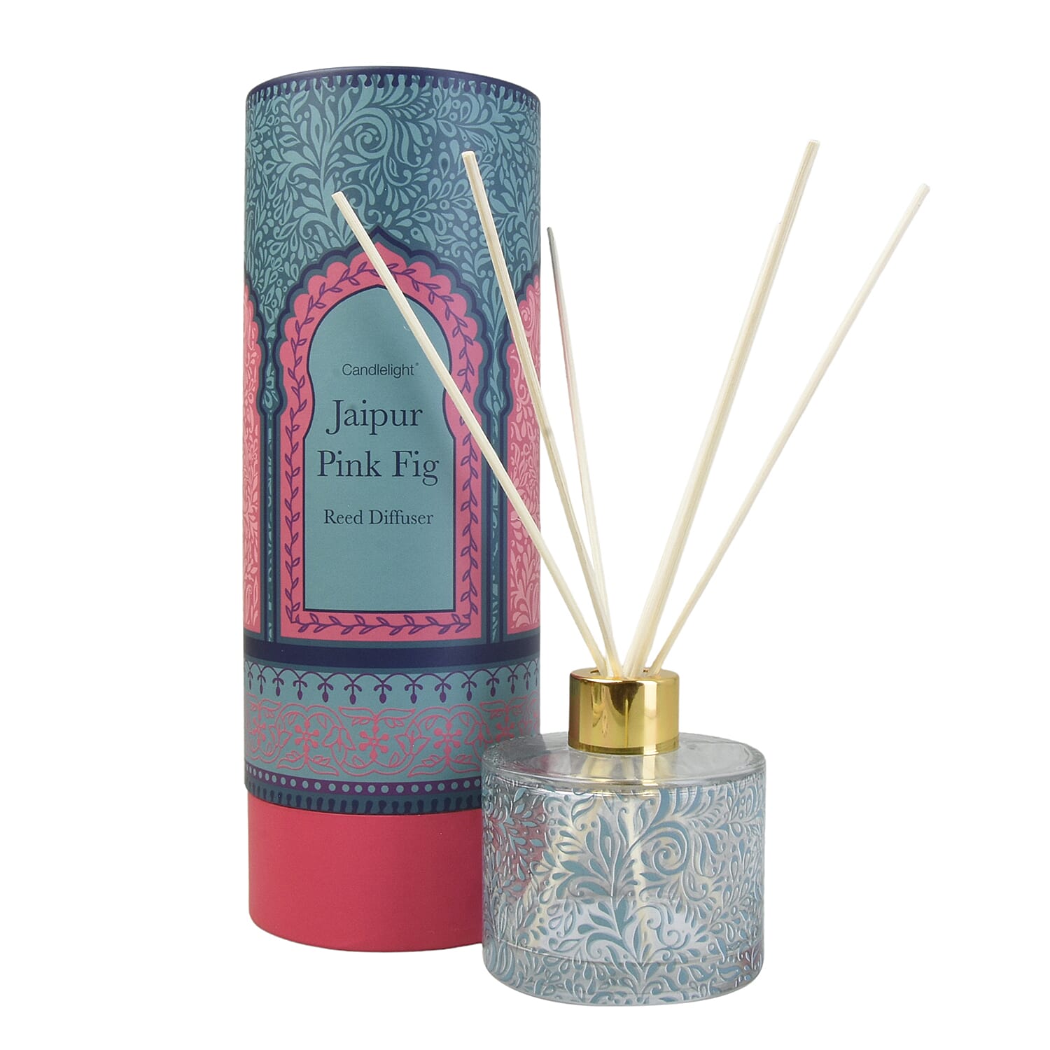 Closeout Deal- India Reed Diffuser - 10% Kashmir Pear &amp; Fig Scent Home Fragrance (150 ml) - Turquoise 8347060 0