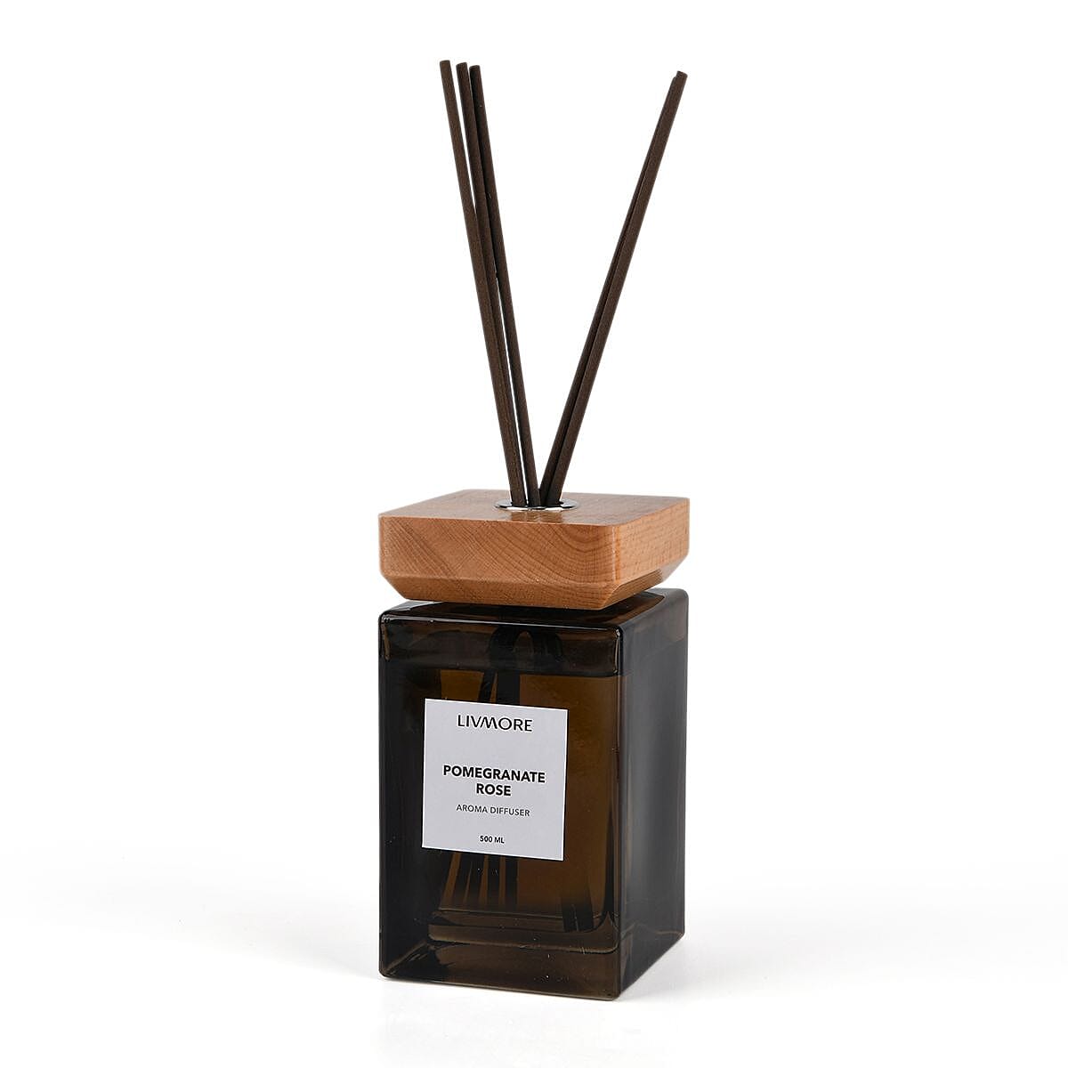 LIVMORE Aroma Diffuser With 8 Reed Sticks - Woody Grass (500ml) 8216382 0
