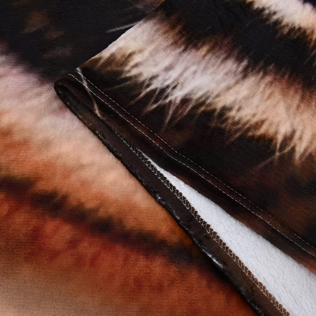 THE HOME DECOR BONANZA - Hush Haven Tiger Face Digital Print Home Decor Flannel Blanket (150x200 cm) - Tiger