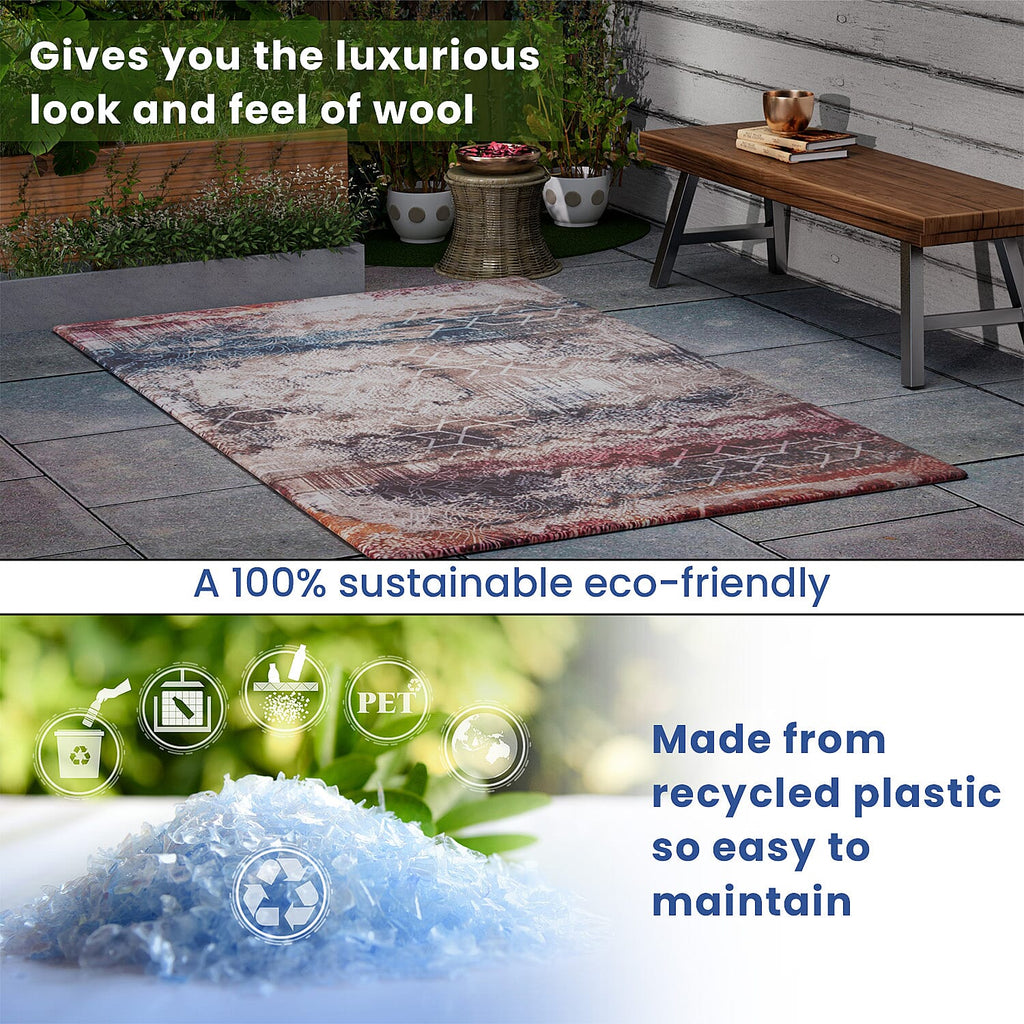 Digital Printed Rug 1000 GSM (Size 150x90 Cm) - Multi