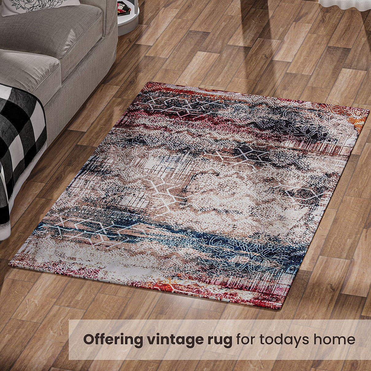 Digital Printed Rug 1000 GSM (Size 150x90 Cm) - Multi 8894475 5