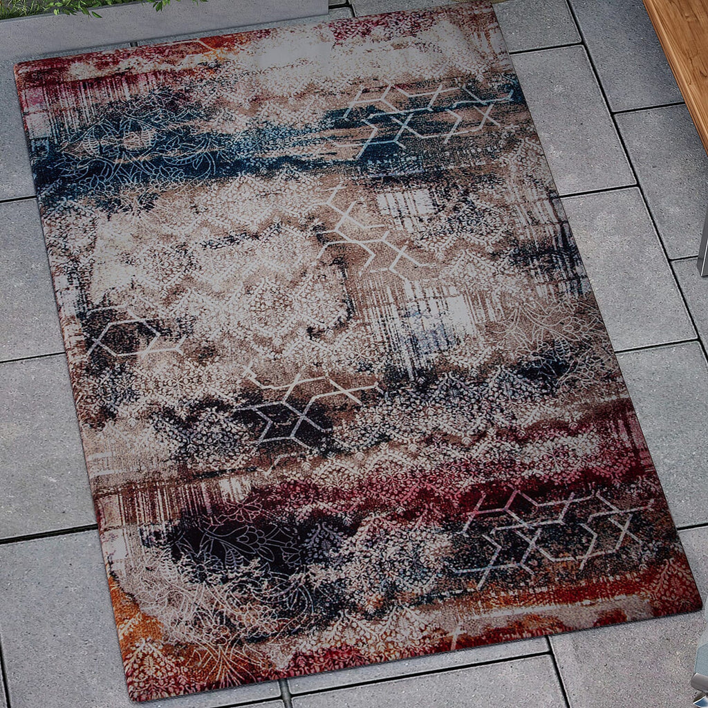 Digital Printed Rug 1000 GSM (Size 150x90 Cm) - Multi