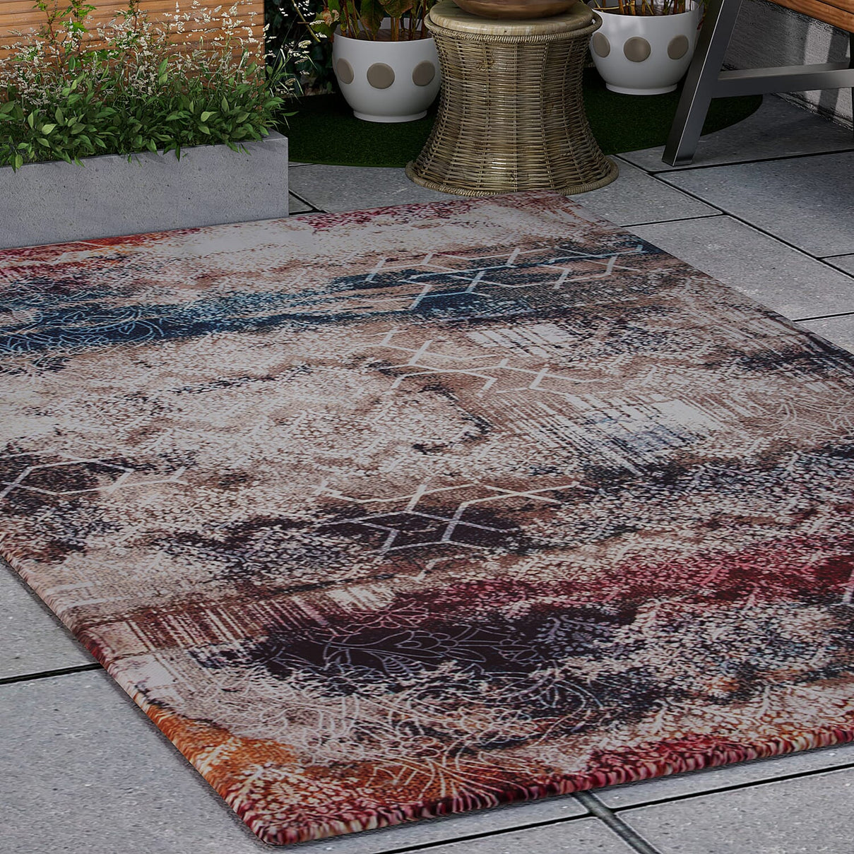 Digital Printed Rug 1000 GSM (Size 150x90 Cm) - Multi 8894475 7