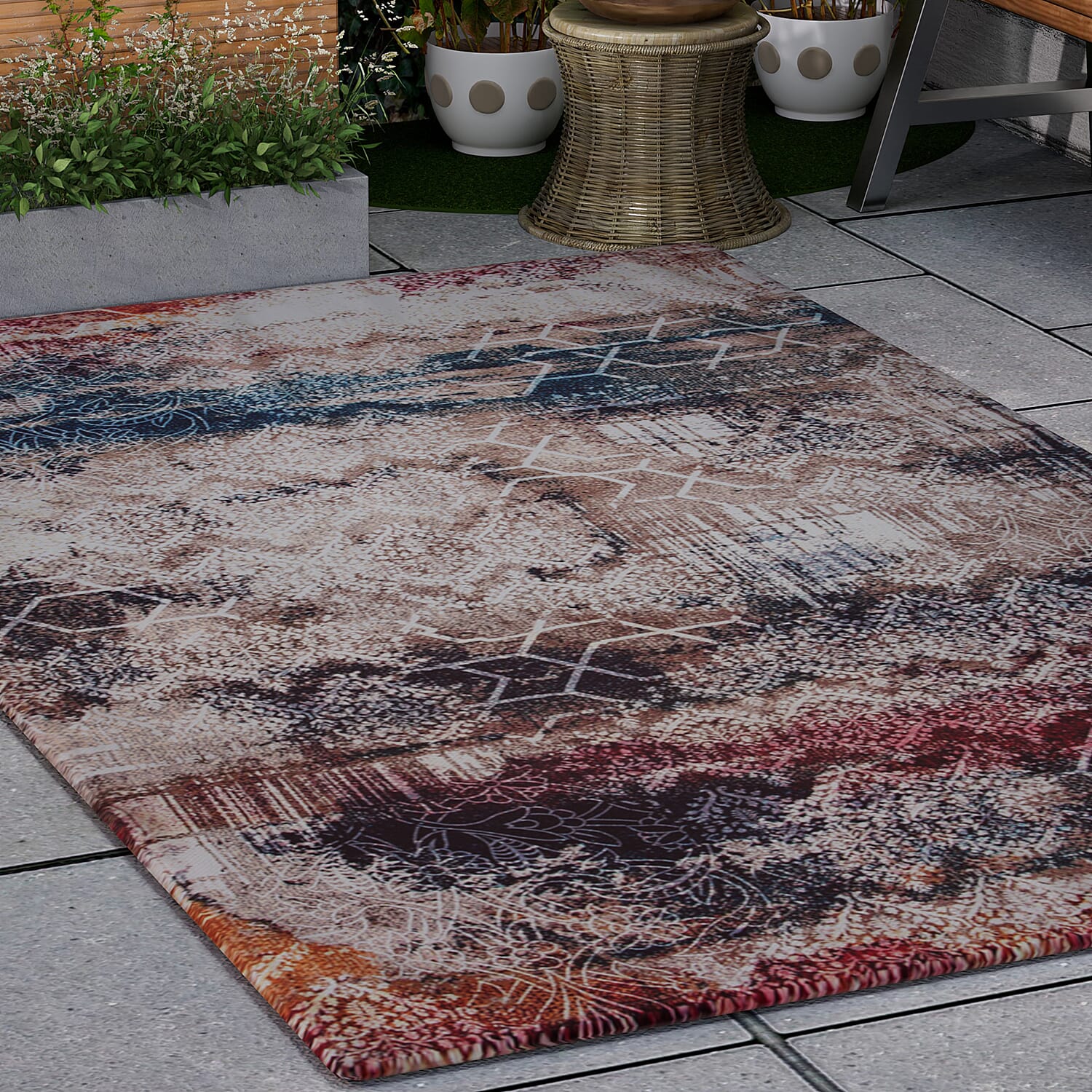 Digital Printed Rug 1000 GSM (Size 150x90 Cm) - Multi 8894475 7