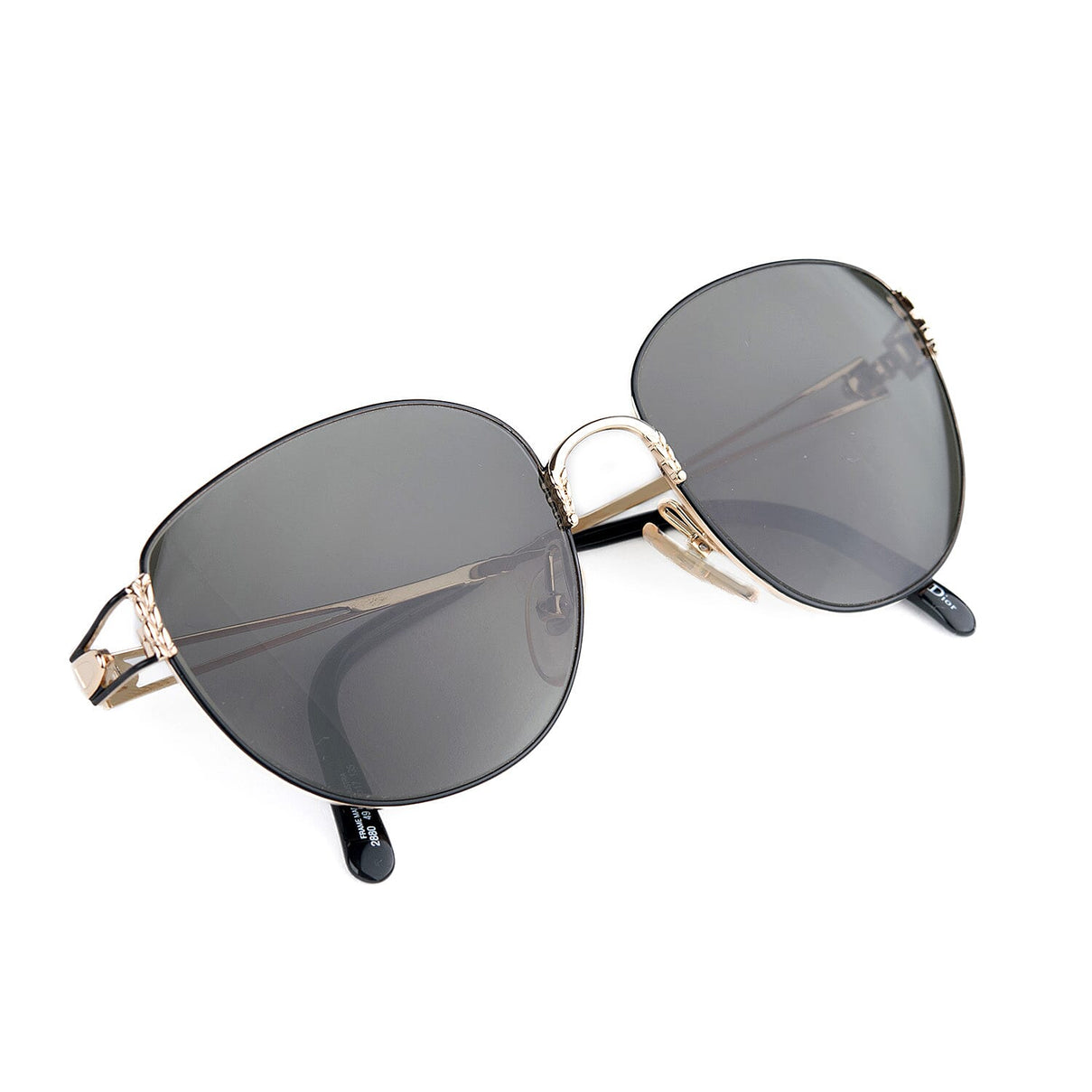 Dior Elegant Ladies Metal Cat Eye Sunglasses with Green Lenses 8149873 1