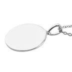 Platinum Overlay Sterling Silver Pendant with Chain (Size 18), Silver Wt. 7.00 Gms