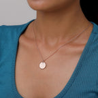 Rose Gold Overlay Sterling Silver Pendant with Chain (Size 18)