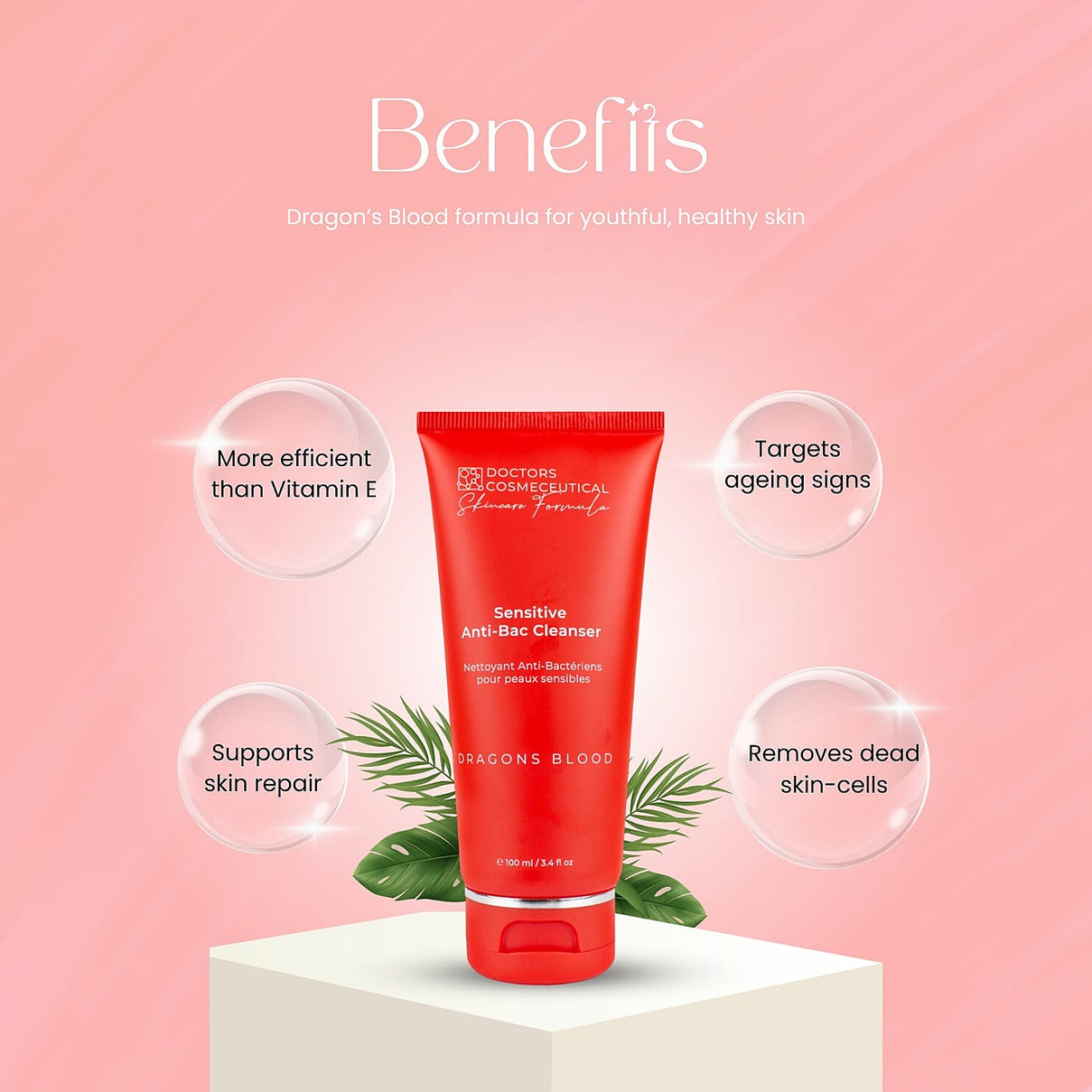 Doctors Formula: Dragons Blood Sensitive Anti-Bac Cleanser for Youthful Looking Skin 9053750 1