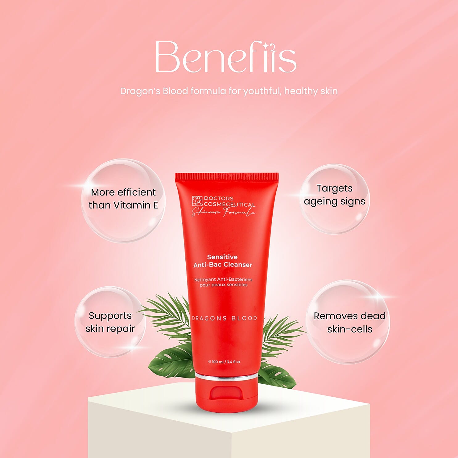 Doctors Formula: Dragons Blood Sensitive Anti-Bac Cleanser for Youthful Looking Skin 9053750 1