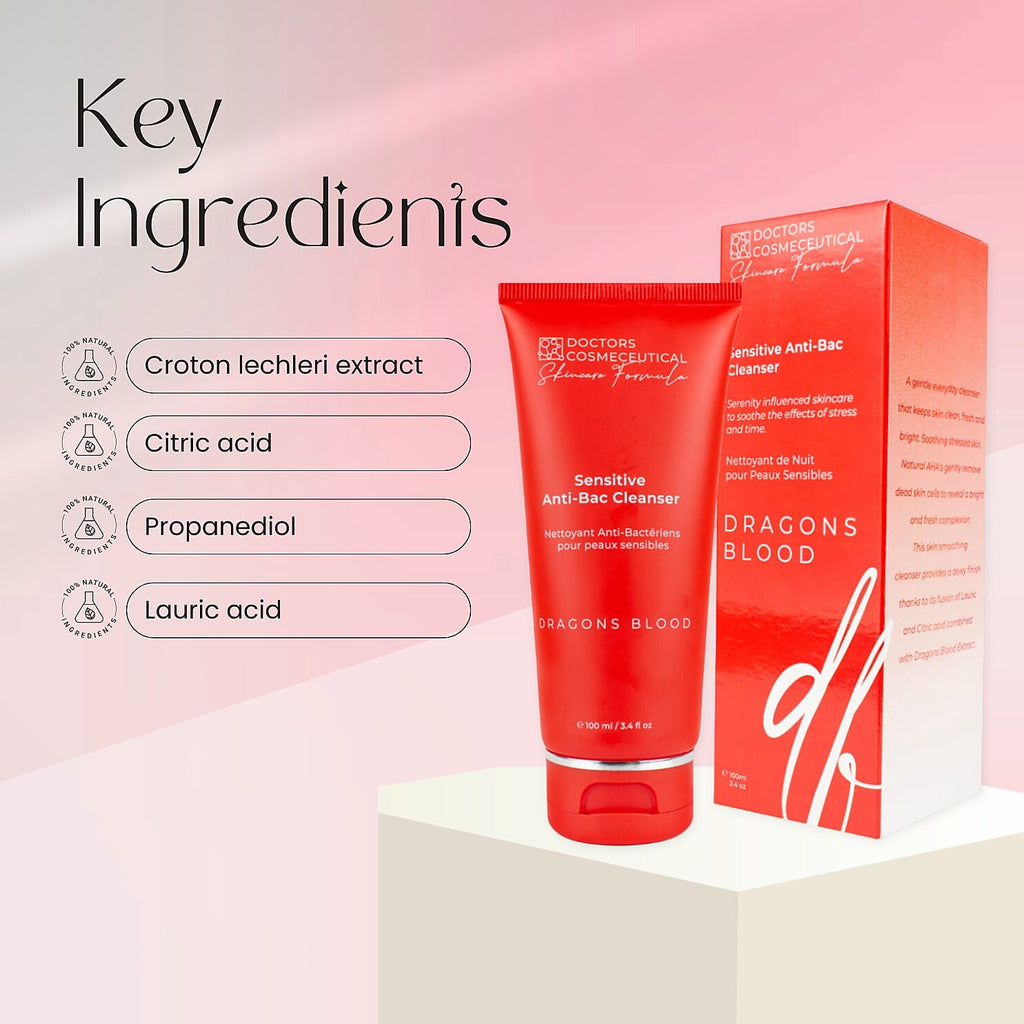 Doctors Formula- Dragons Blood Sensitive Anti-Bac Cleanser - 100ml
