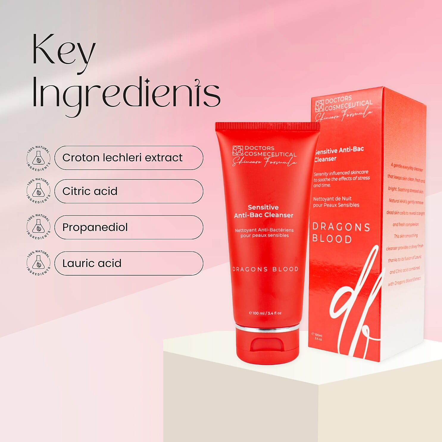 Doctors Formula: Dragons Blood Sensitive Anti-Bac Cleanser for Youthful Looking Skin 9053750 2