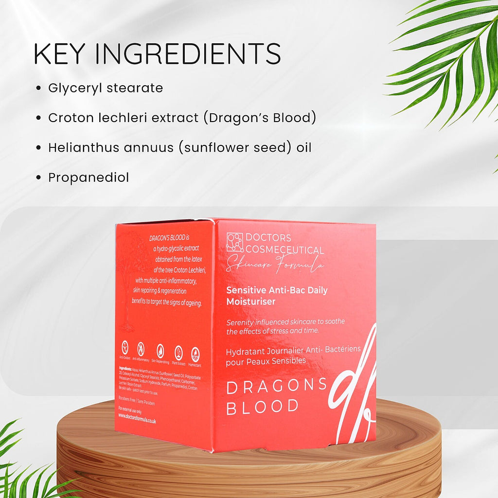 Doctors Formula- Dragons Blood Sensitive Anti-Bac Daily Moisturiser - 50ml
