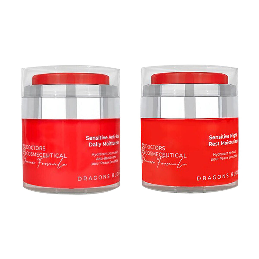 Doctors Formula Dragons Blood Sensitive Antibacterial Day and Night Moisturiser Duo