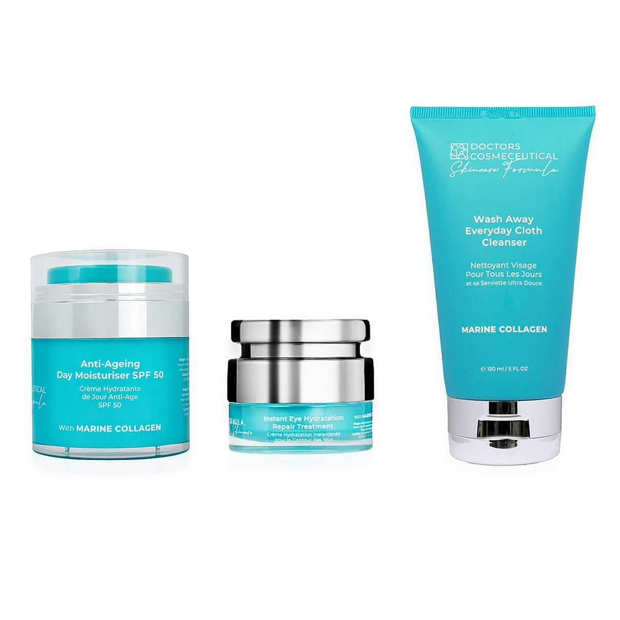 Doctors Formula Marine Collagen Trio SPF50, Eye &amp; Cleanser - Boxed Gift Set 7747912 0