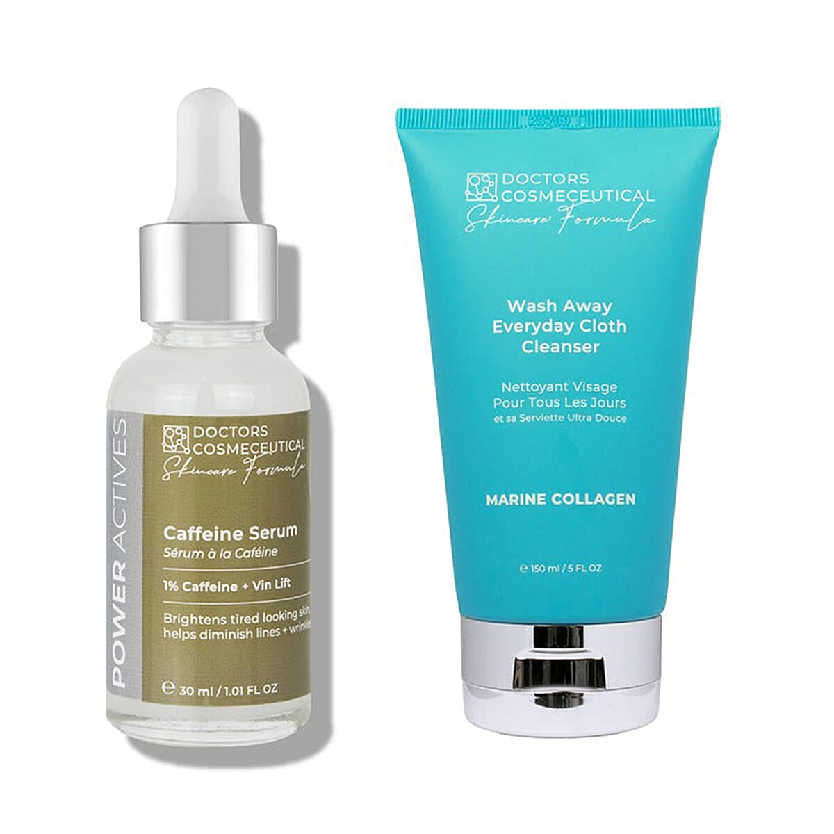 Doctors Formula - Marine Collagen Wash Away Cleanser with Caffeine Serum Duo Bundle 7656423 0