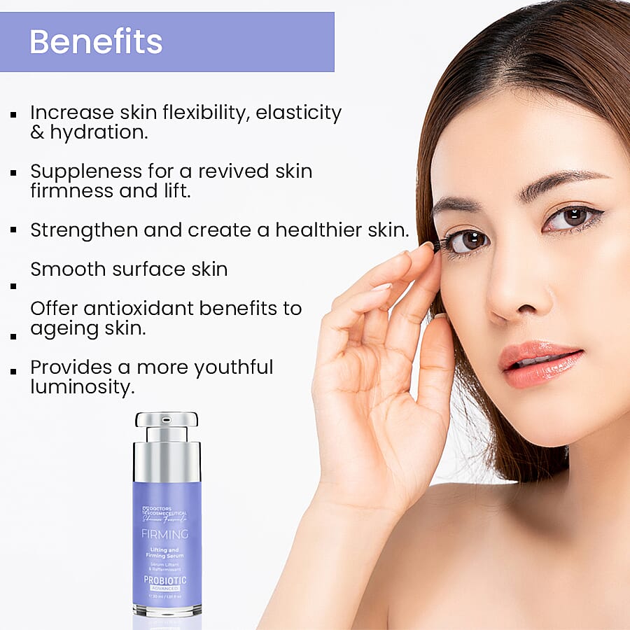 Doctors Formula: Probiotics ADVANCED Firming - Lifting and Firming Serum for Skin with Aloe and Witch Hazel Pro-Vitamin B5, Amino Acids 7541634 2
