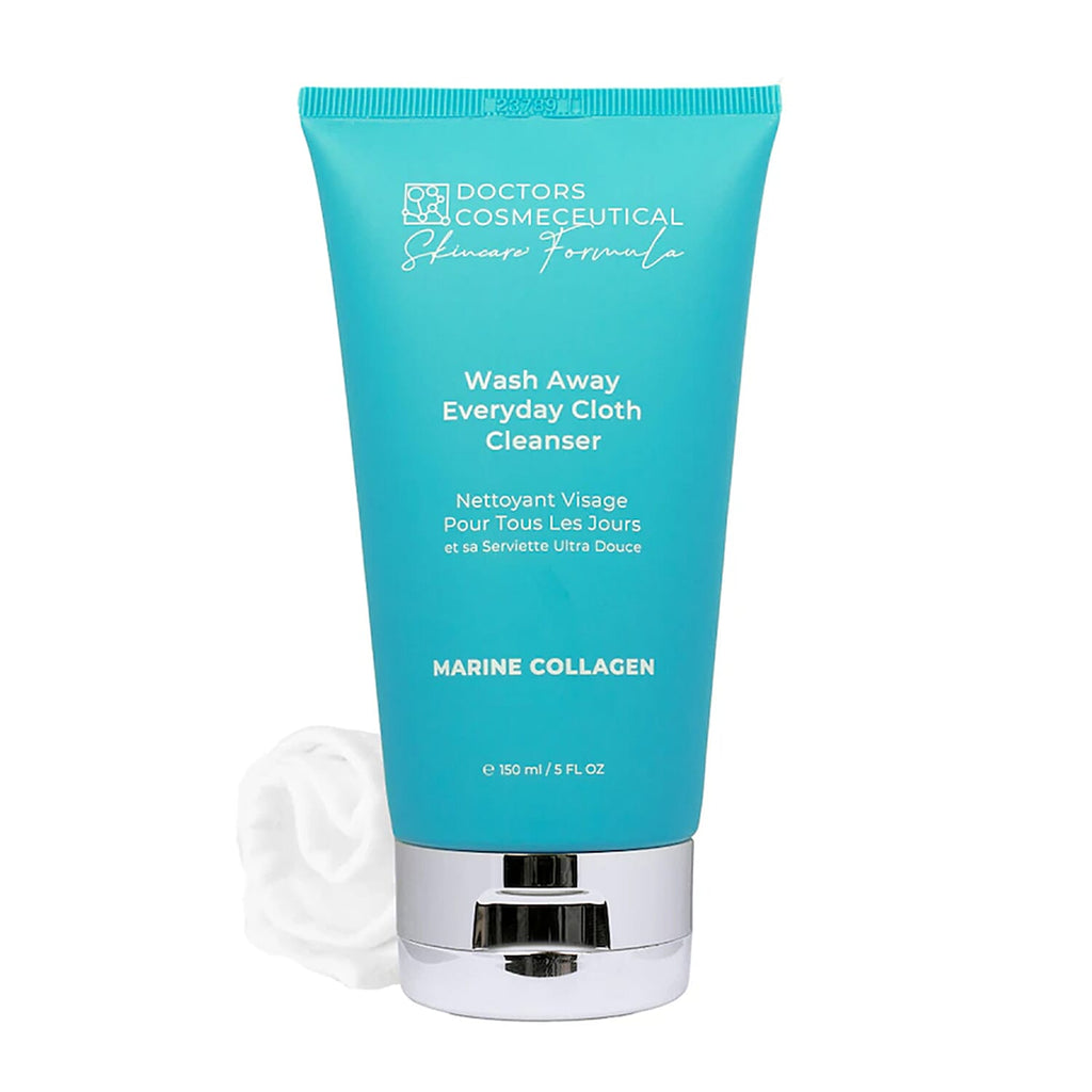Doctors Formula- Marine Collagen Wash Away Cleanser - 150ml & Muslin Cloth