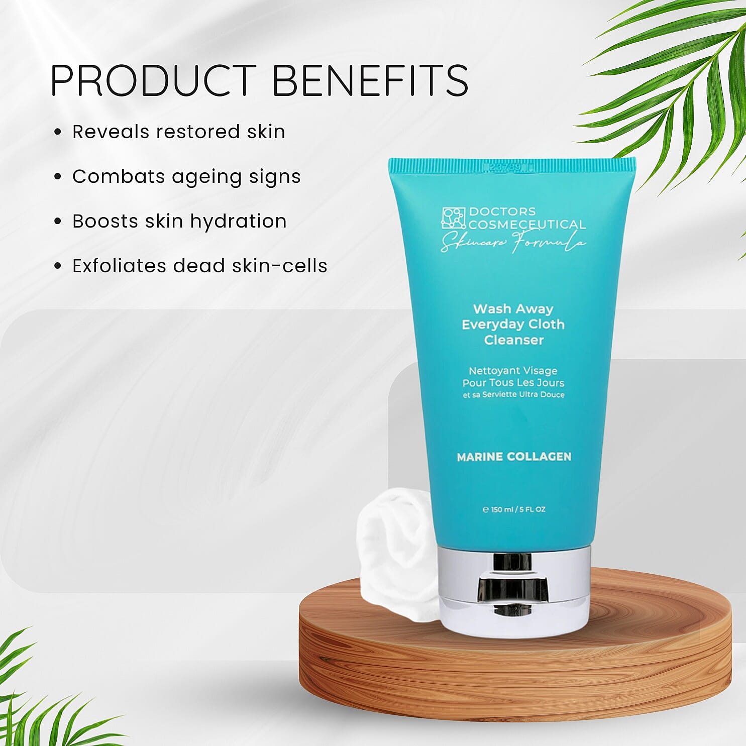 Doctors Formula: Wash Away Everyday Cleanser - 150ml (With Super-soft Muslin Cloth) 7177061 1