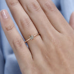 Doobuster-9K Rose Gold Natural Champagne Diamond Solitaire Ring 0.25 Ct