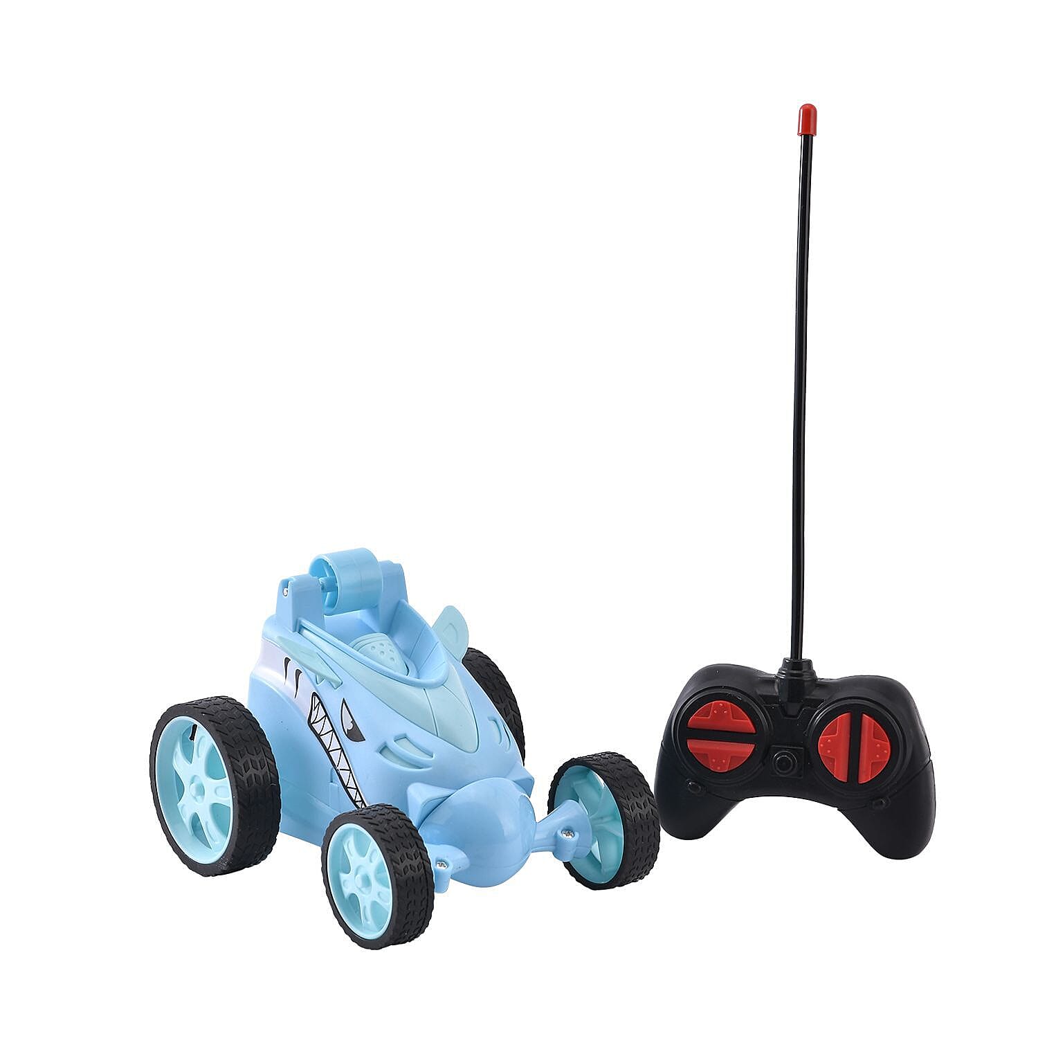 27MHZ 4 Channels Remote Control Rotating Stunt Car - BlueÂ  7188116 0