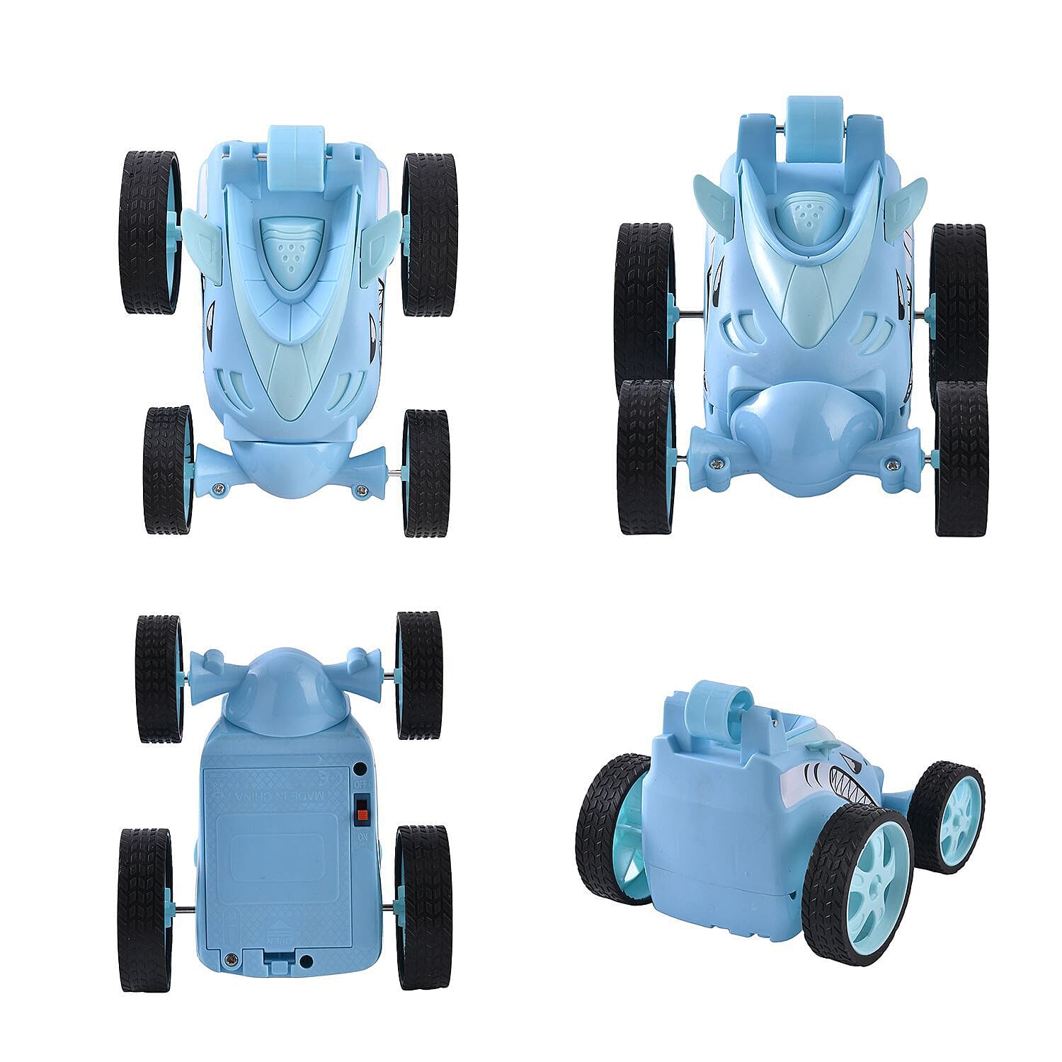 27MHZ 4 Channels Remote Control Rotating Stunt Car - BlueÂ  7188116 2