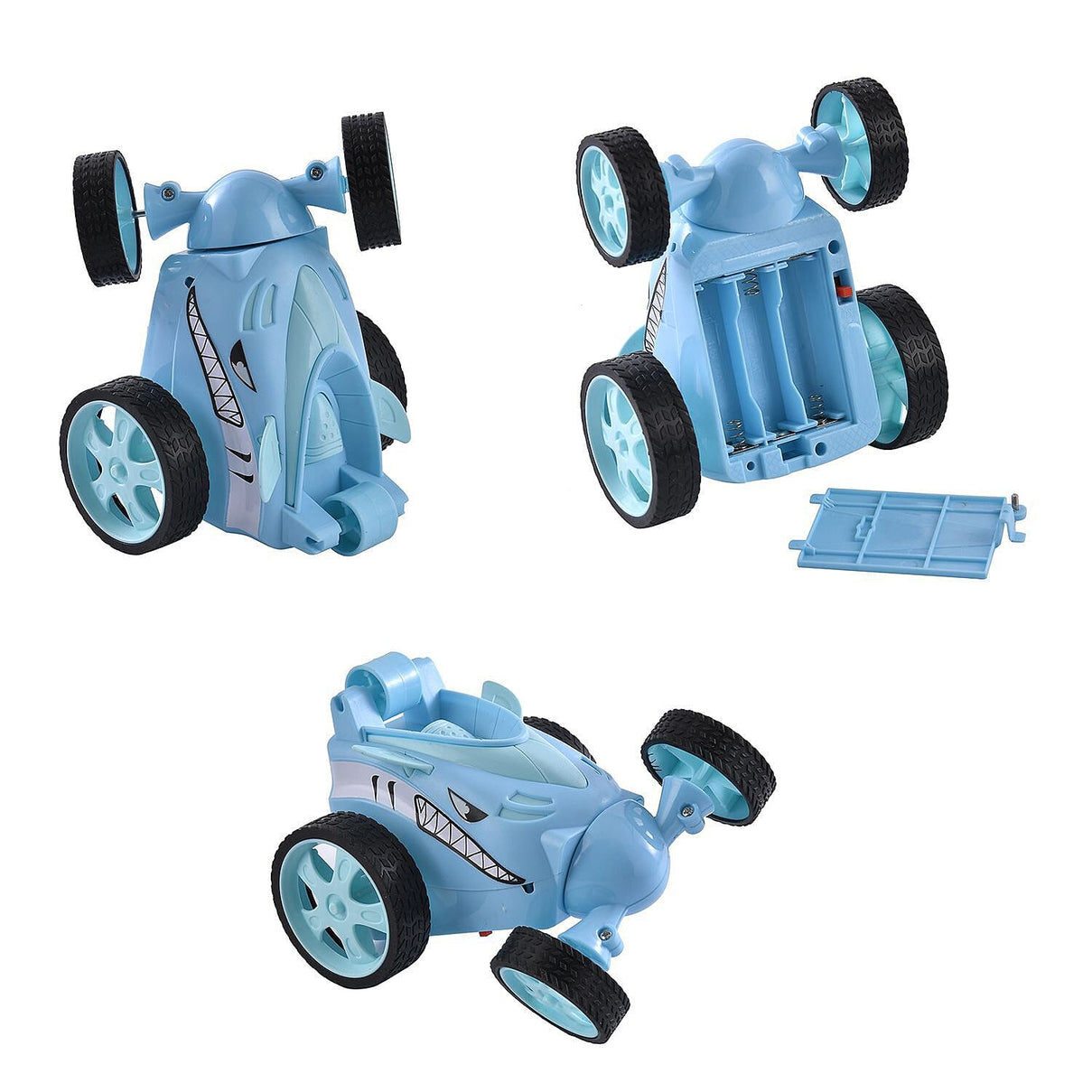 27MHZ 4 Channels Remote Control Rotating Stunt Car - BlueÂ  7188116 3