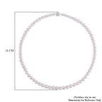 Anhui Perfect Pearl Necklace (Size - 20) in Rhodium Overlay Sterling Silver