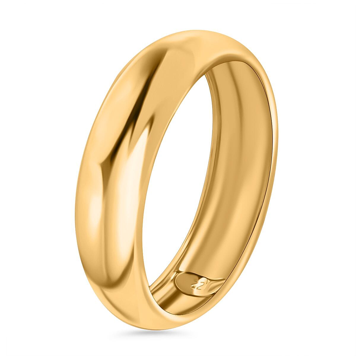 Royal Bali Collection 22K Yellow Gold Wedding Band Ring (91.66% Purity) 7860977 7