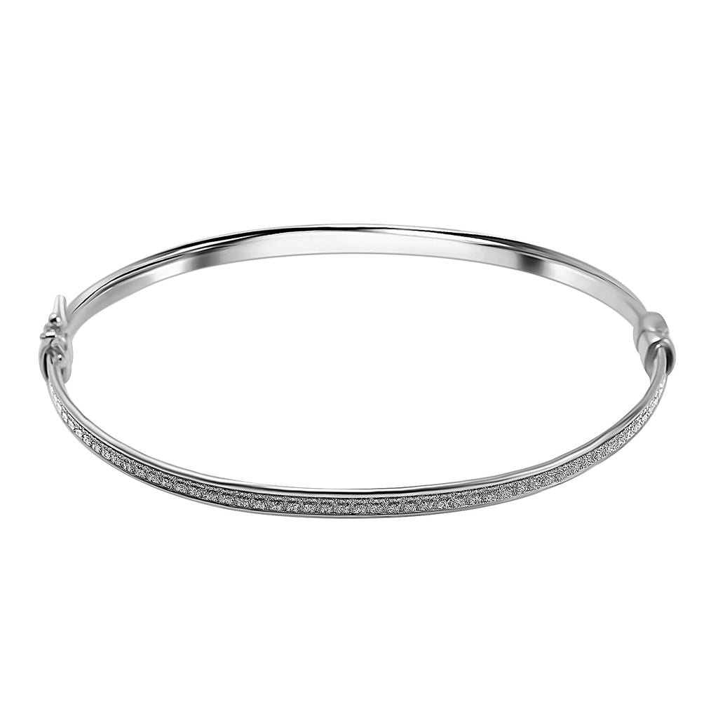Doorbuster Deal- Sterling Silver Stardust Bangle (Size 7.5)