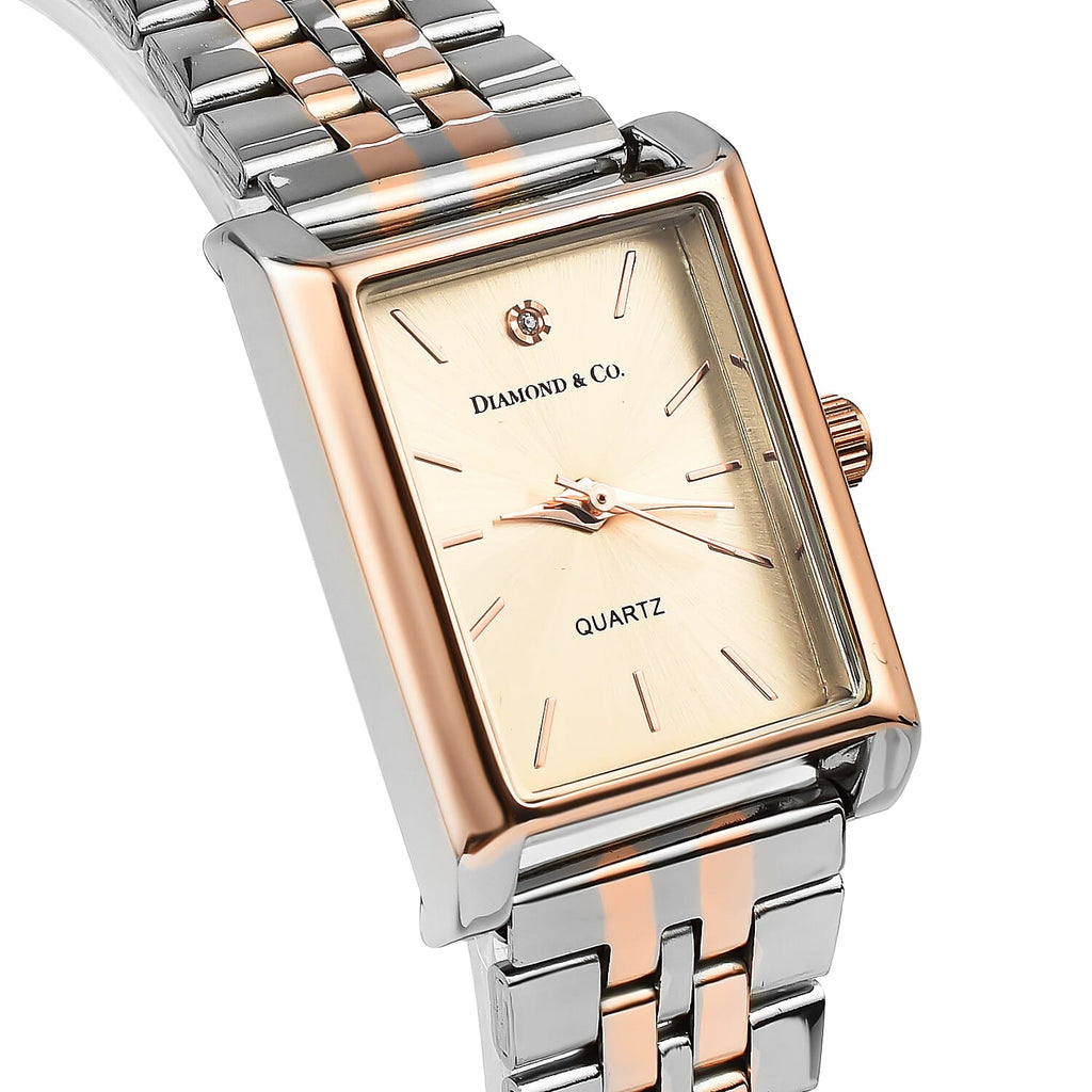 Diamond - Co. Premium Pink Diamond Ladies Watch SI Clarity Full Cut Pink Diamond