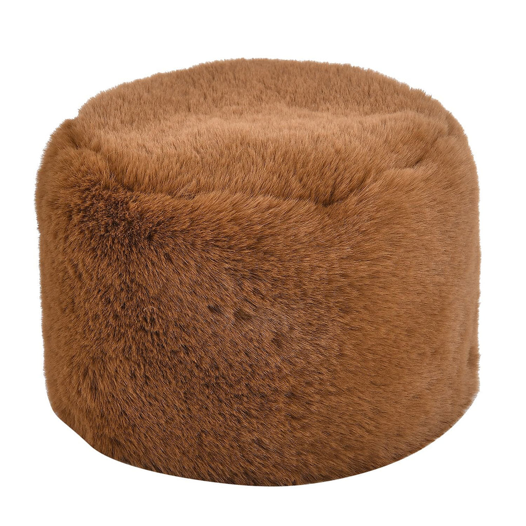 Doorbuster - Faux Fur Hat (Size 35x28 Cm) - Brown