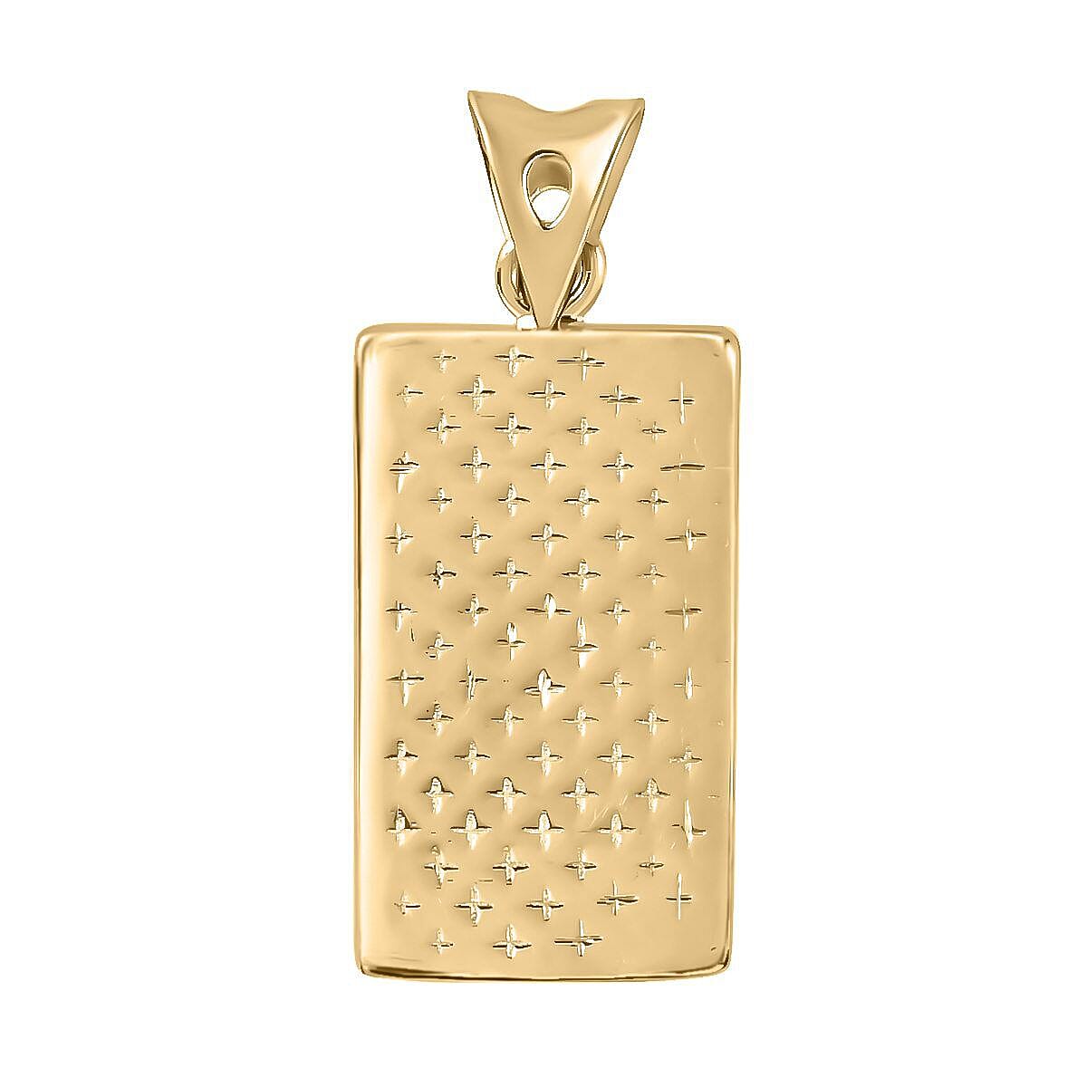 Limited Edition - 22K Yellow Gold Ingot Bar Pendant. 1.60 Grams. 7272253 4