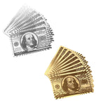 Value Bundle - Pack of 2 Gold and Silver Plated Playing Cards