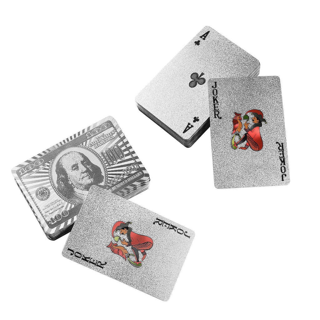 Value Bundle - Pack of 2 Gold and Silver Plated Playing Cards