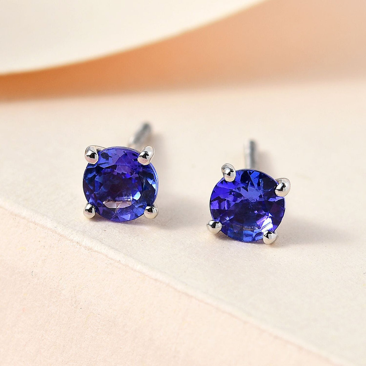 RHAPSODY 950 Platinum AAAA Tanzanite Stud Earrings (With Screw Back) 1.507 Ct. 7189081 2