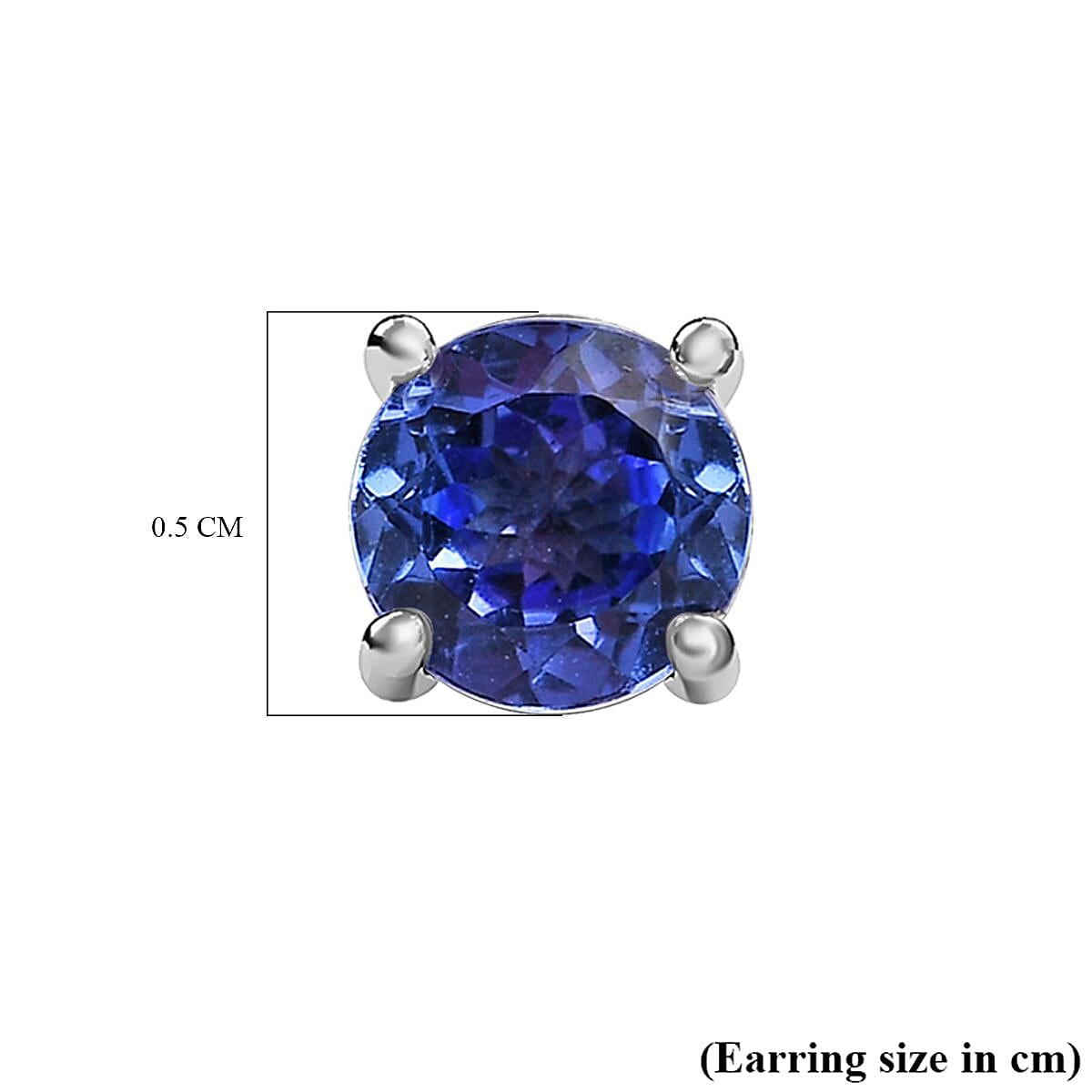 RHAPSODY 950 Platinum AAAA Tanzanite Stud Earrings (With Screw Back) 1.507 Ct. 7189081 5