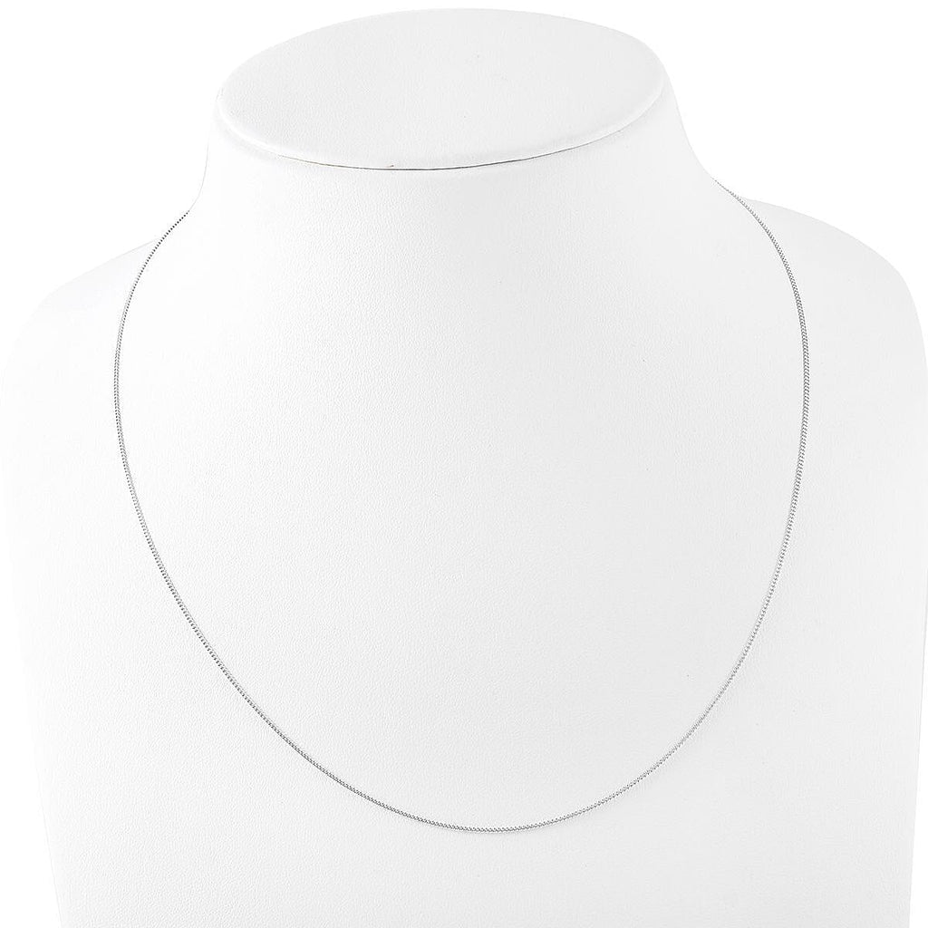 Doorbuster - Sterling Silver Curb Necklace (Size - 20) with Spring Ring Clasp